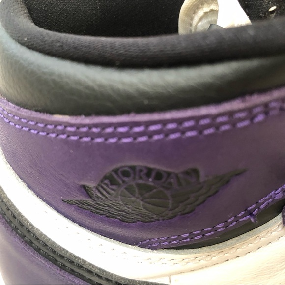 Nike Air Jordan 1 Retro High OG “Court Purple” Sneakers - Picture 11 of 15